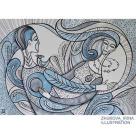 Белая любовь в лунную ночь