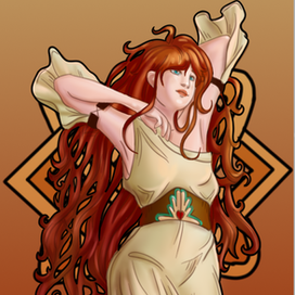 Романтичная девушка 