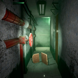 В движке unreal 4 коридорчик смастерил