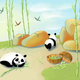 Иллюстрации к сказке New in the zoo автор Joy Hill