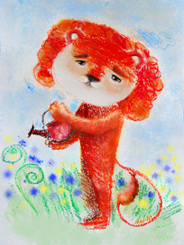 Левик з квіточками