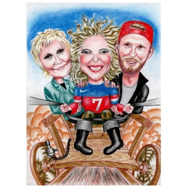 Дружеский шарж на Пелагею. 