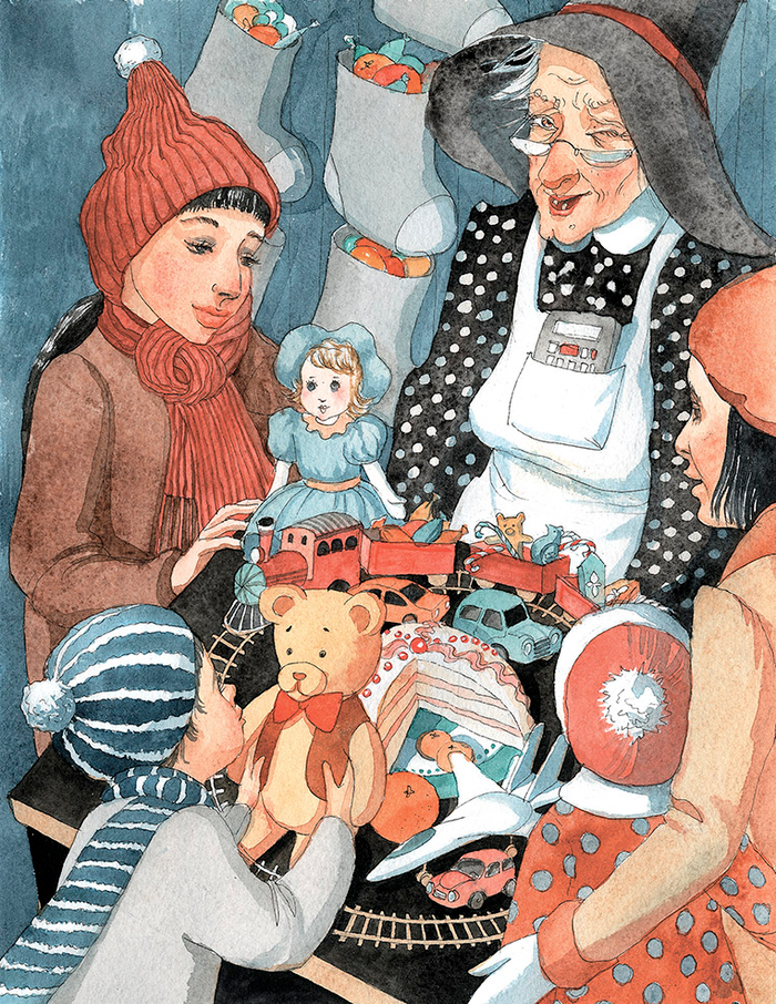 Прилавок ведьмы Бефаны "Новогодняя книга" Джанни Родари