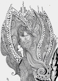 Графическая абстракция Карачевцевой Юли