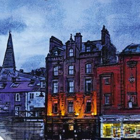  Postcard "An Evening in Victoria Park Whitby"