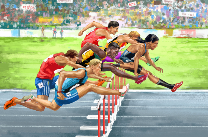 Иллюстрация. Бег.