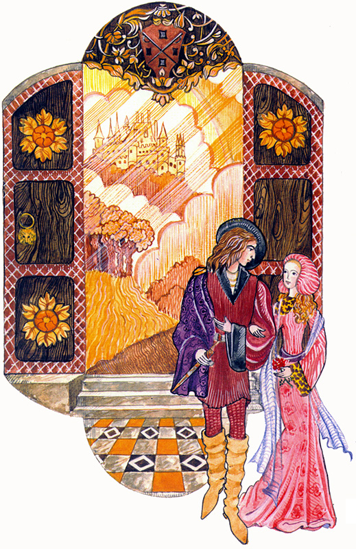 иллюстрация к Спящей красавице  принц и принцесса