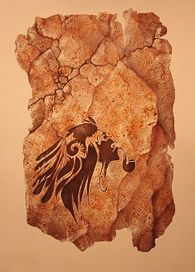 аэрография. камень