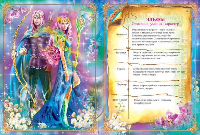 иллюстрация к детской книжке "Волшебные существа сказочного леса"