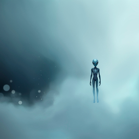 Иллюстрация Атмосферный пейзаж