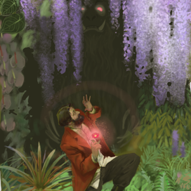 Иллюстрация к сказке Аленький цветочек.