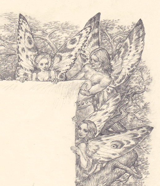 Фрагмент иллюстрации. Эльфы