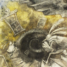 иллюстрация к" Черной курице"