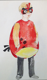 Эскиз карнавального костюма "AngryBerds"