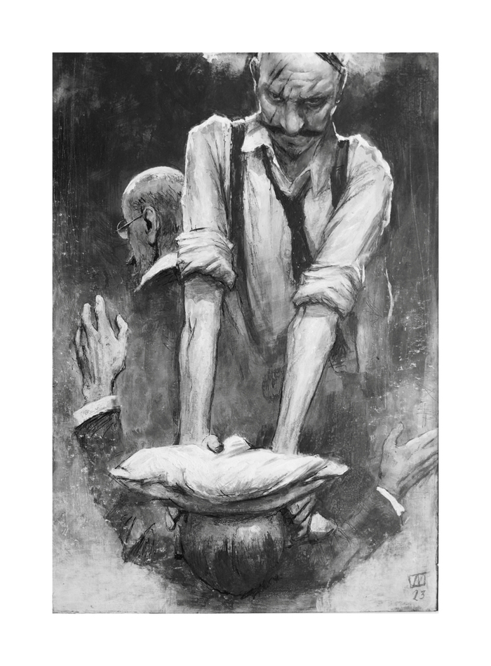 М.А.Булгаков "Собачье сердце" иллюстация к 9 главе