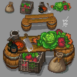 пиксель арт пропсы