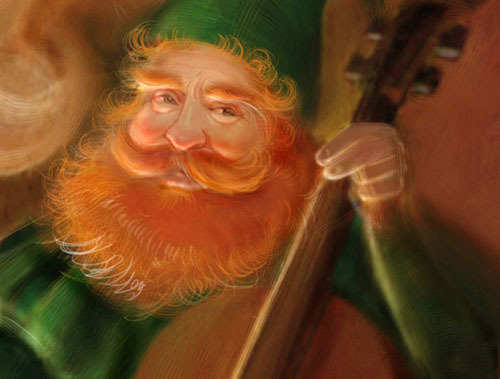 Гномы встречают Новый год деталь