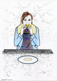 любительница поесть