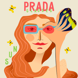 Рекламный плакат "Очки"