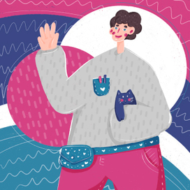 Простая иллюстрация для сайта онлайн магазина