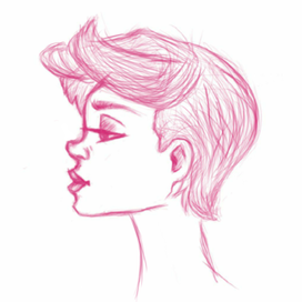 Девушка в профиль