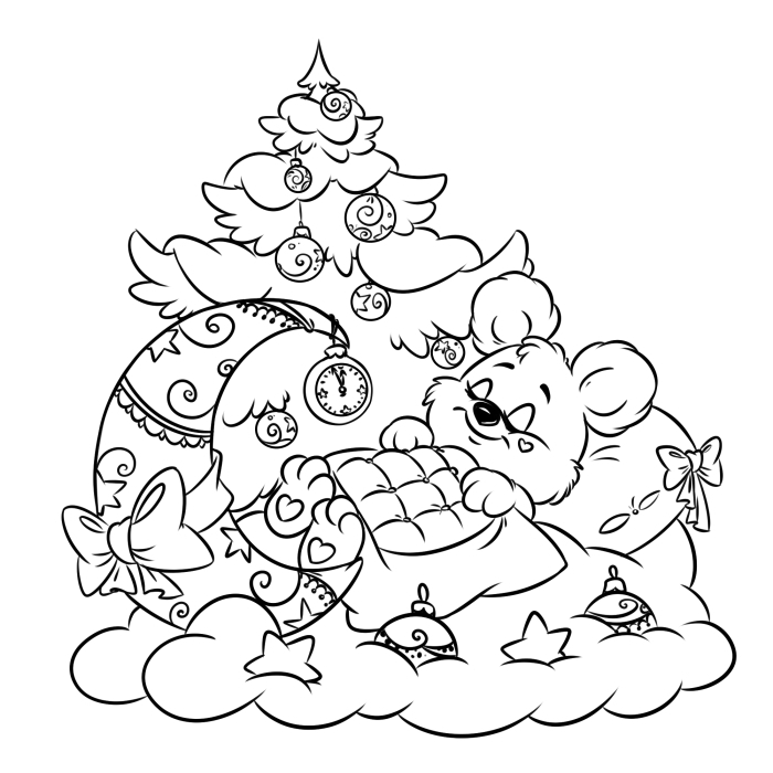 Медвежонок спит