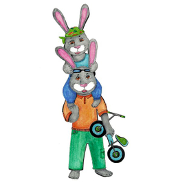 На папиных плечах