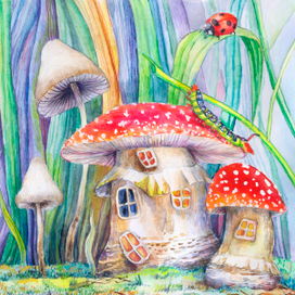 Дом-мухомор