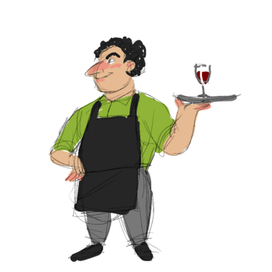 Разработка персонажа - официант_1