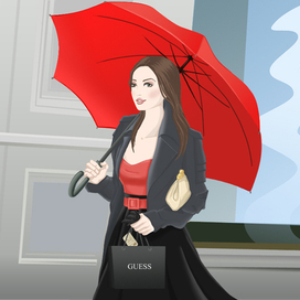 red umbrella