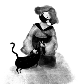 Девочка и кот