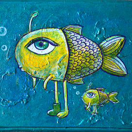 Рыба и рыбенок