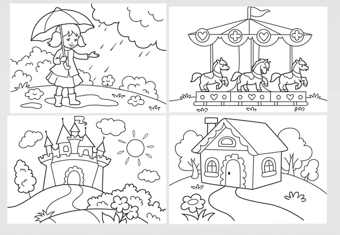 Раскраски для самых маленьких. для девочек