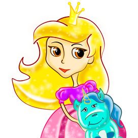 Принцесса и единорог2