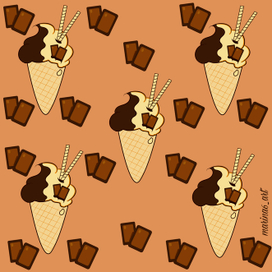 Шоколадное мороженное