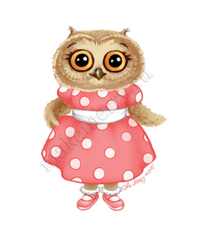 Персонаж  для принтов- "Совушка"