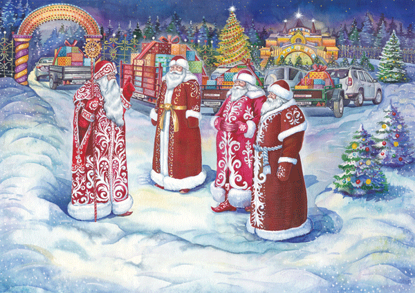 Иллюстрация для календаря. Декабрь.