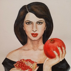 Девушка с гранатом