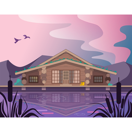 Домик у озера