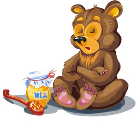 Мишка с мёдом