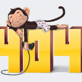 мартышка на цыфрах