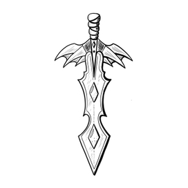 Скетч разработка меча