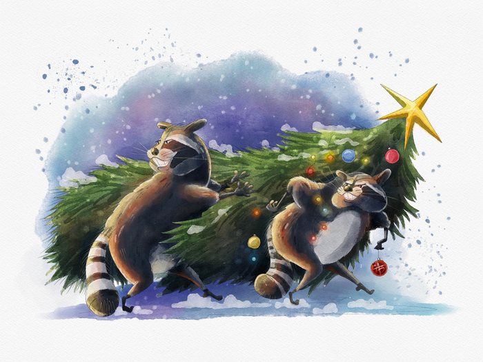 Ехидные еноты или Похищение ёлки на Дворцовой площади