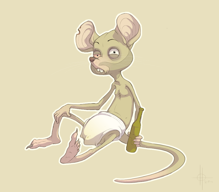 Мышка алкашка