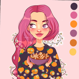 Девушка с печеньем