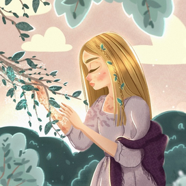 Девушка с платком