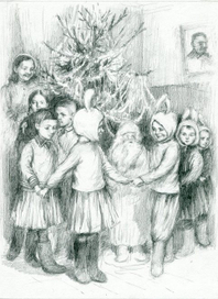 полосная иллюстрация к книге " Хлеб той зимы "