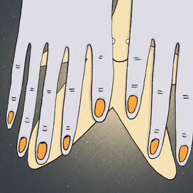 Красивая лошадка-человеческие-руки