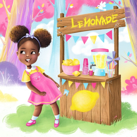 Children book «Journee Makes Lemonade »