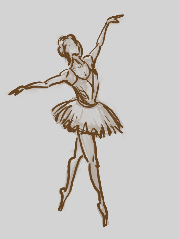 Балерина (эскиз)